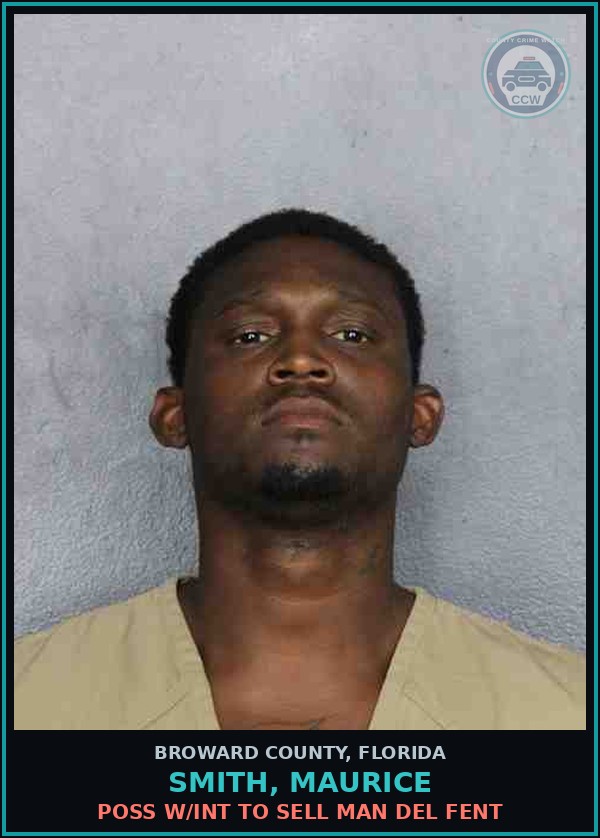 Booking mugshot of SMITH, MAURICE in Broward County