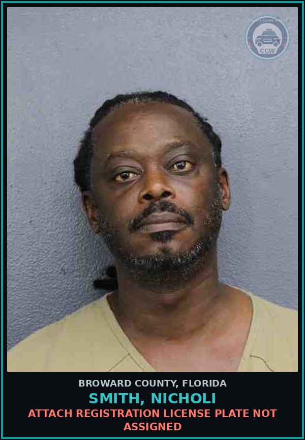 Booking mugshot of SMITH, NICHOLI in Broward County