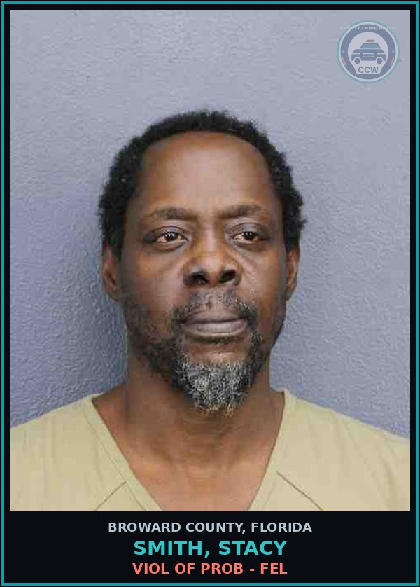 Booking mugshot of SMITH, STACY in Broward County