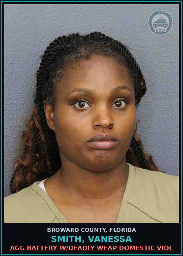 Booking mugshot of SMITH, VANESSA in Broward County