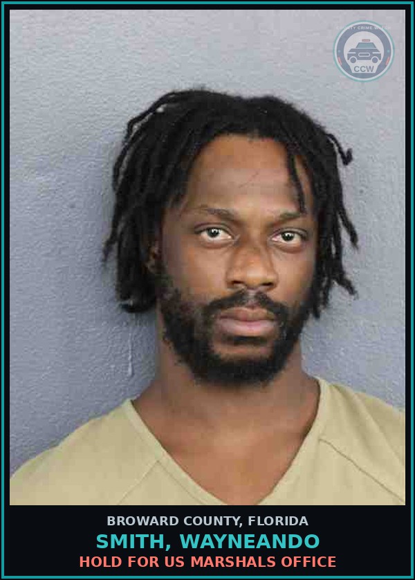 Booking mugshot of SMITH, WAYNEANDO in Broward County