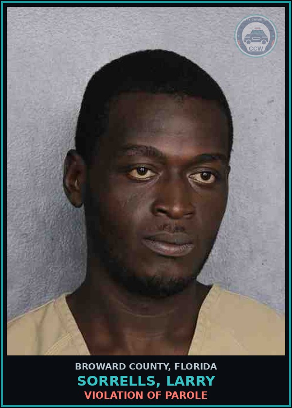 Booking mugshot of SORRELLS, LARRY in Broward County