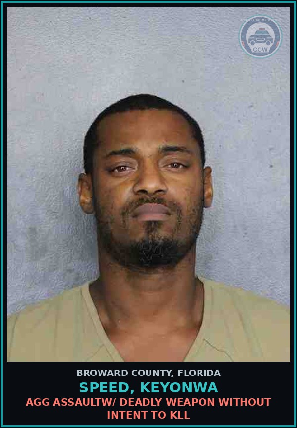 Booking mugshot of SPEED, KEYONWA in Broward County