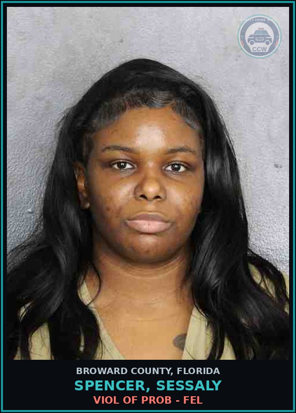 Booking mugshot of SPENCER, SESSALY in Broward County