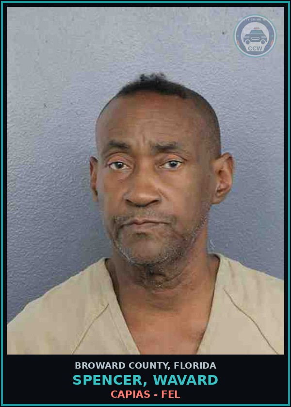 Booking mugshot of SPENCER, WAVARD in Broward County