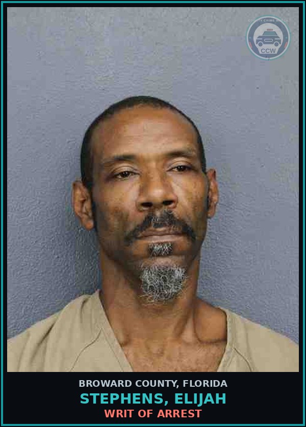 Booking mugshot of STEPHENS, ELIJAH in Broward County