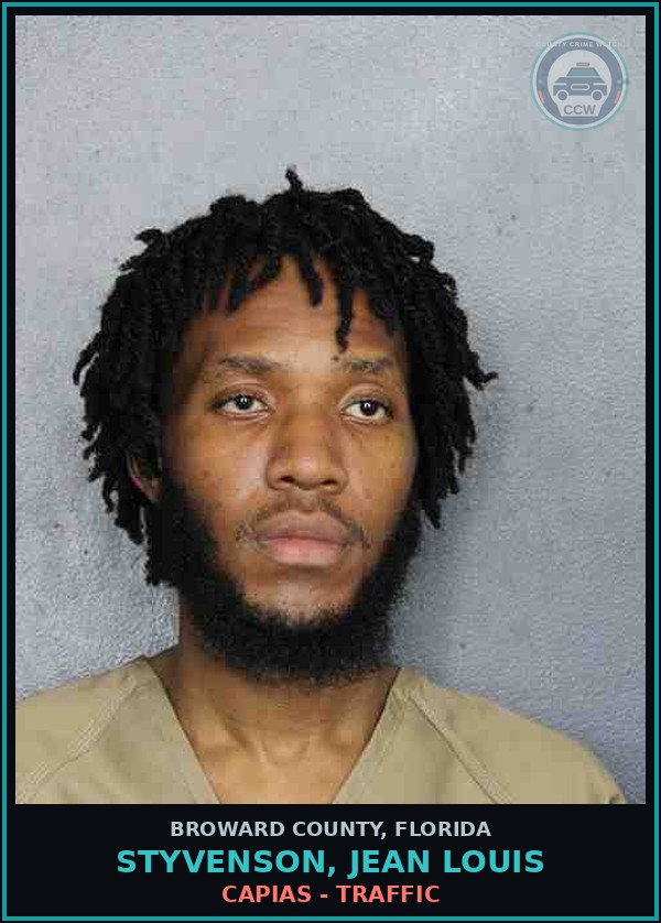 Booking mugshot of STYVENSON, JEAN LOUIS in Broward County