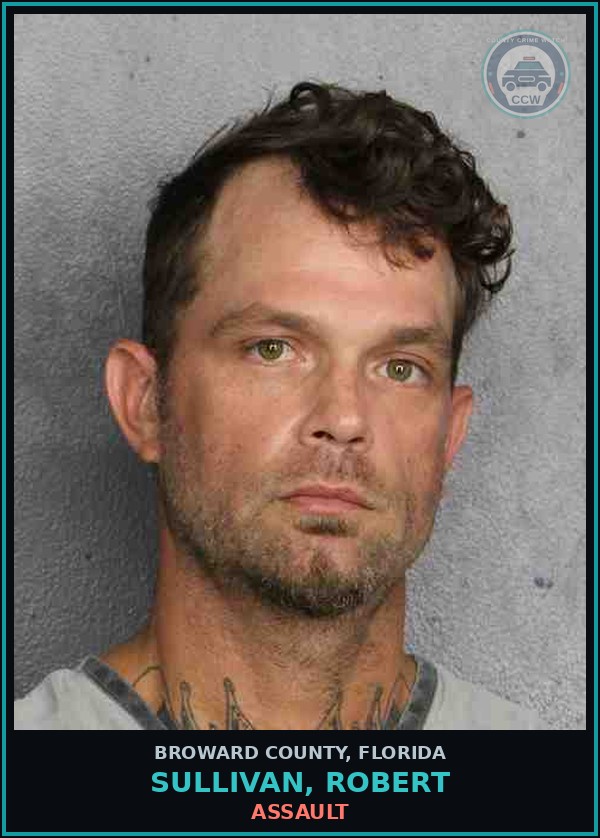 Booking mugshot of SULLIVAN, ROBERT in Broward County