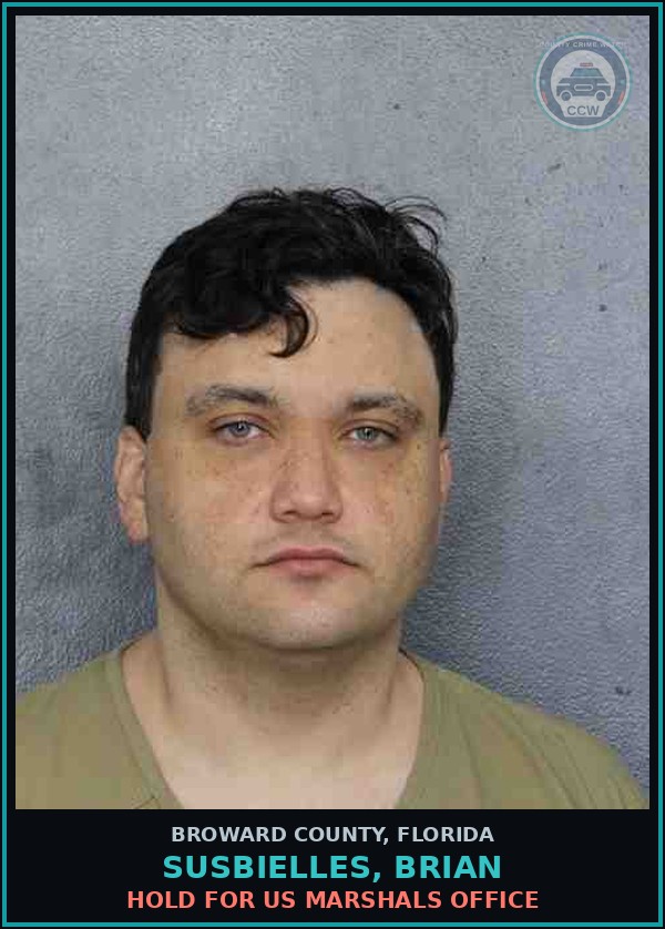 Booking mugshot of SUSBIELLES, BRIAN in Broward County
