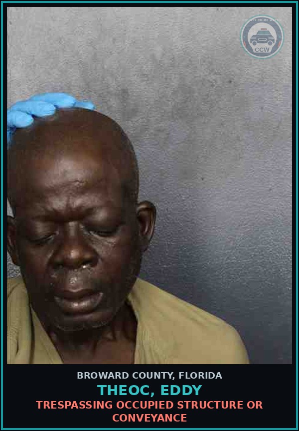 Booking mugshot of THEOC, EDDY in Broward County