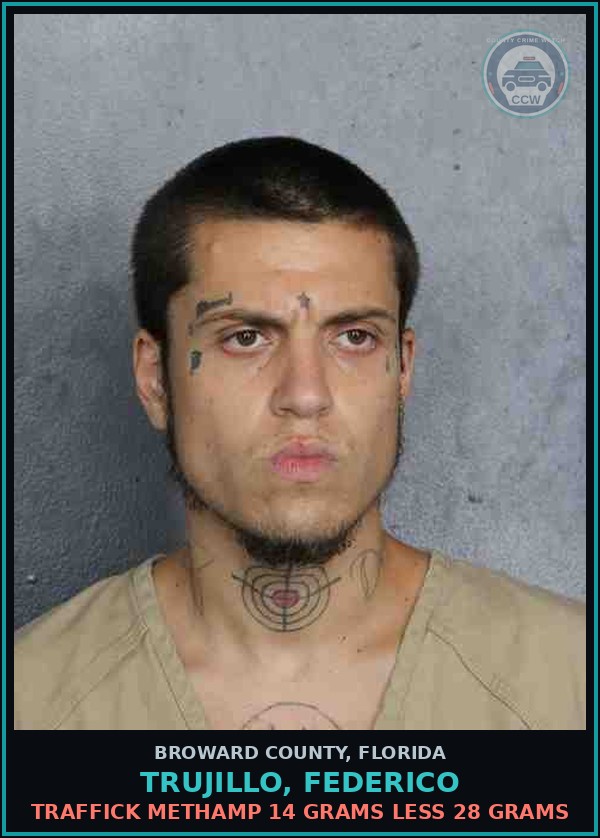 Booking mugshot of TRUJILLO, FEDERICO in Broward County