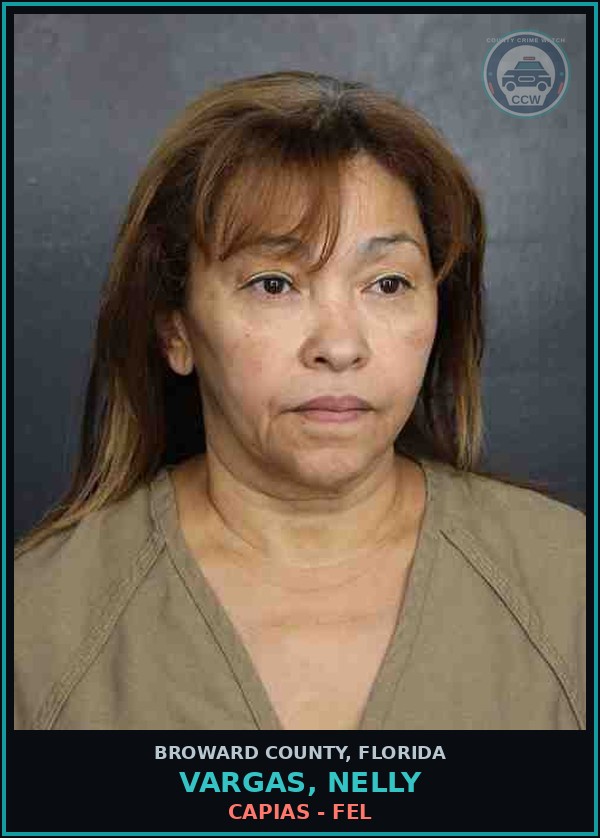 Booking mugshot of VARGAS, NELLY in Broward County