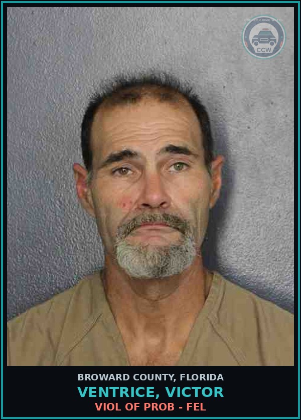 Booking mugshot of VENTRICE, VICTOR in Broward County