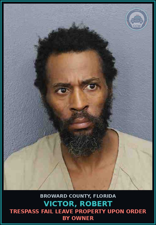 Booking mugshot of VICTOR, ROBERT in Broward County