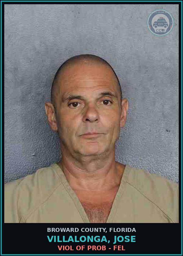 Booking mugshot of VILLALONGA, JOSE in Broward County