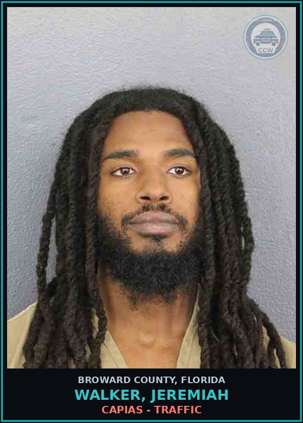 Booking mugshot of WALKER, JEREMIAH in Broward County