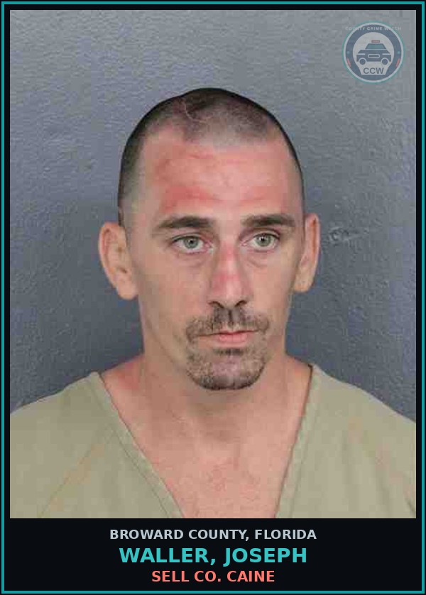 Booking mugshot of WALLER, JOSEPH in Broward County