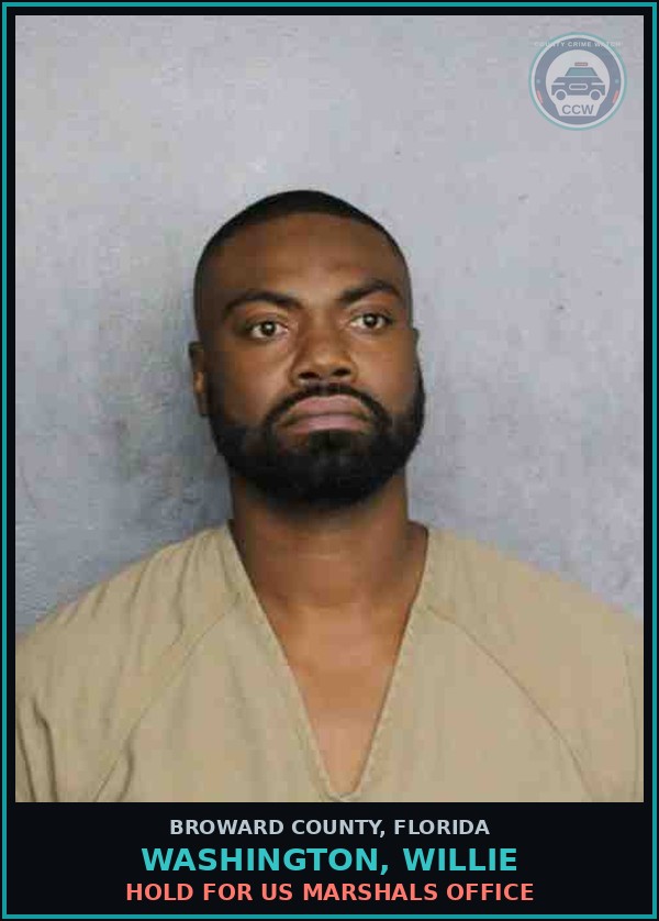 Booking mugshot of WASHINGTON, WILLIE in Broward County
