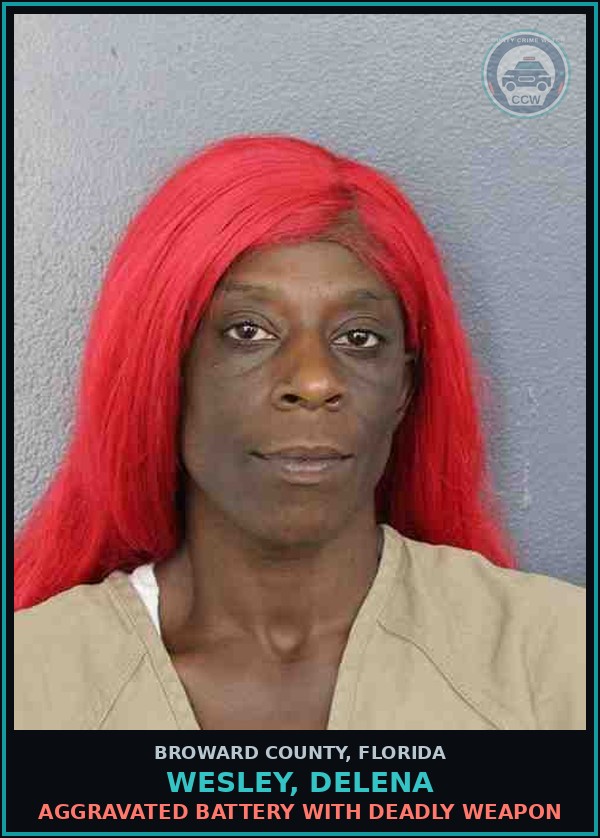 Booking mugshot of WESLEY, DELENA in Broward County
