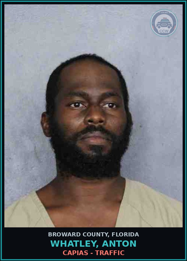 Booking mugshot of WHATLEY, ANTON in Broward County