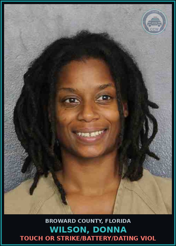 Booking mugshot of WILSON, DONNA in Broward County
