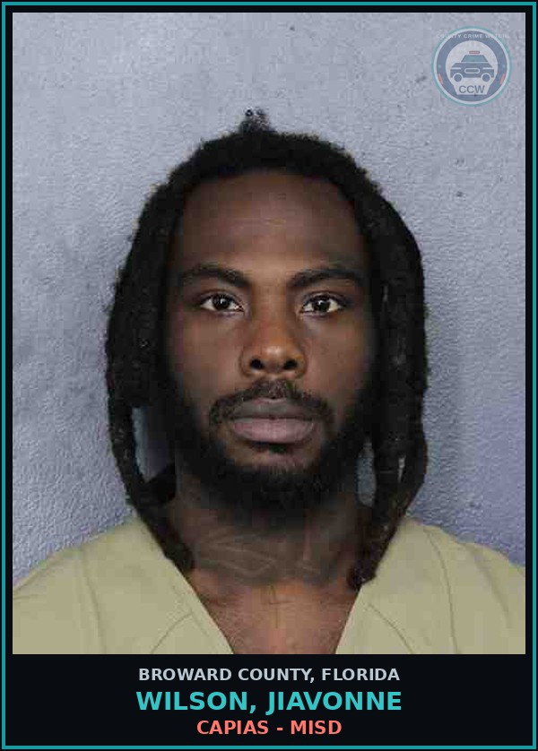 Booking mugshot of WILSON, JIAVONNE in Broward County