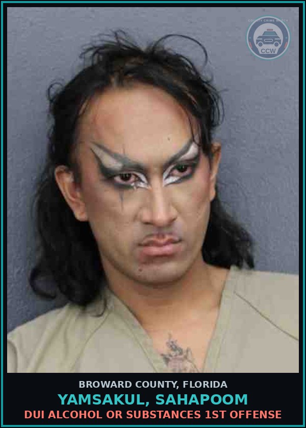Booking mugshot of YAMSAKUL, SAHAPOOM in Broward County