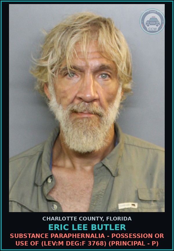 Booking mugshot of ERIC LEE BUTLER in Charlotte County