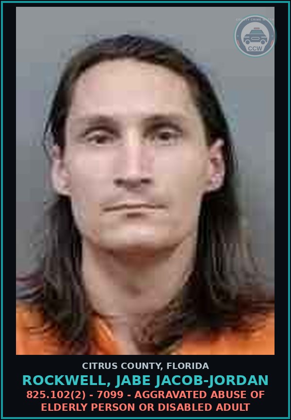 Booking mugshot of Rockwell, Jabe Jacob-Jordan in Citrus County