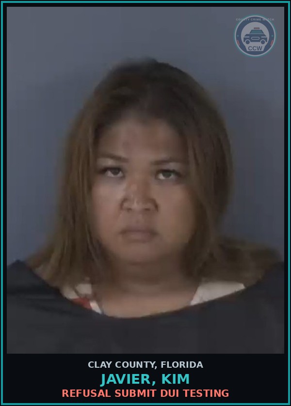 Booking mugshot of JAVIER, KIM in Clay County