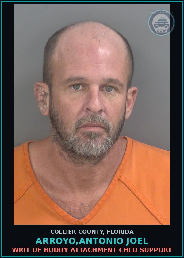 Booking mugshot of ARROYO,ANTONIO JOEL in Collier County