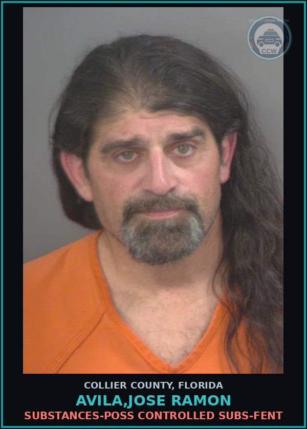 Booking mugshot of AVILA,JOSE RAMON in Collier County