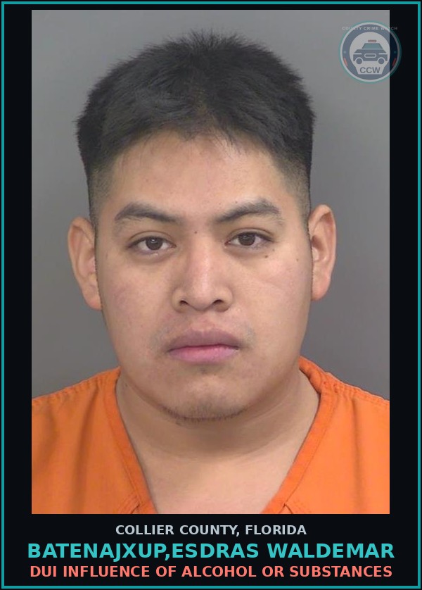 Booking mugshot of BATENAJXUP,ESDRAS WALDEMAR in Collier County