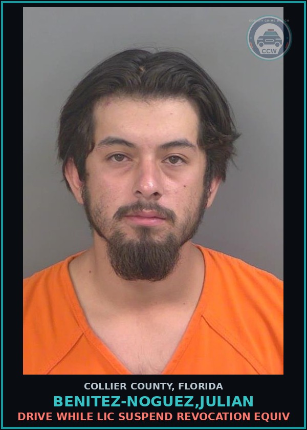 Booking mugshot of BENITEZ-NOGUEZ,JULIAN in Collier County