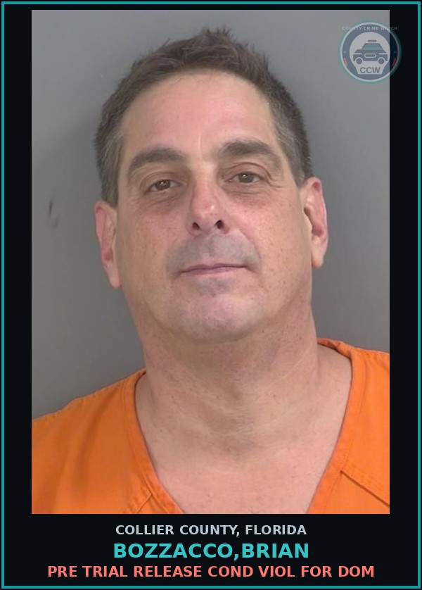 Booking mugshot of BOZZACCO,BRIAN in Collier County