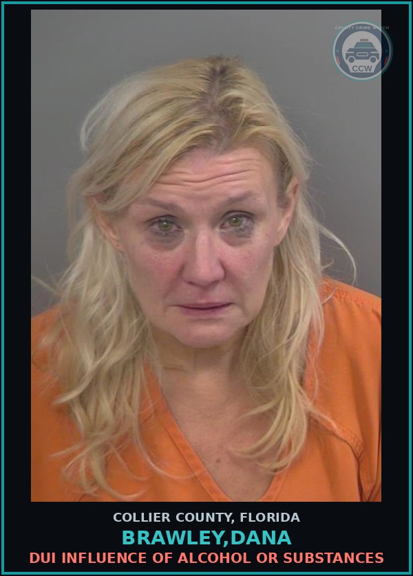 Booking mugshot of BRAWLEY,DANA in Collier County