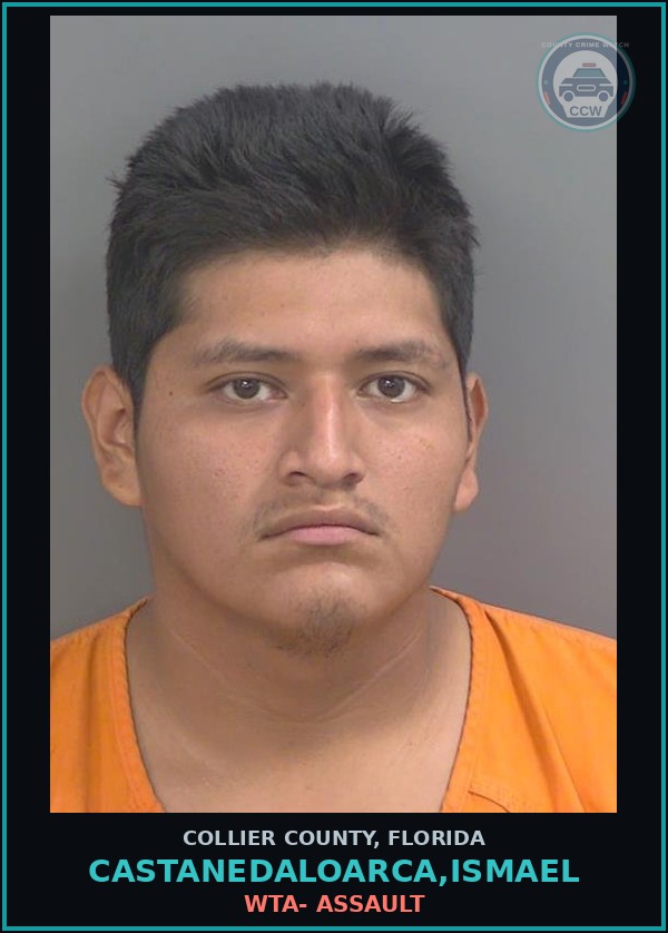 Booking mugshot of CASTANEDALOARCA,ISMAEL in Collier County
