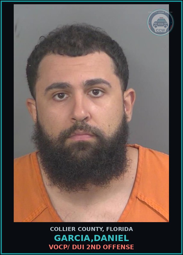 Booking mugshot of GARCIA,DANIEL in Collier County