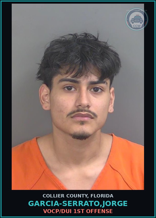 Booking mugshot of GARCIA-SERRATO,JORGE in Collier County