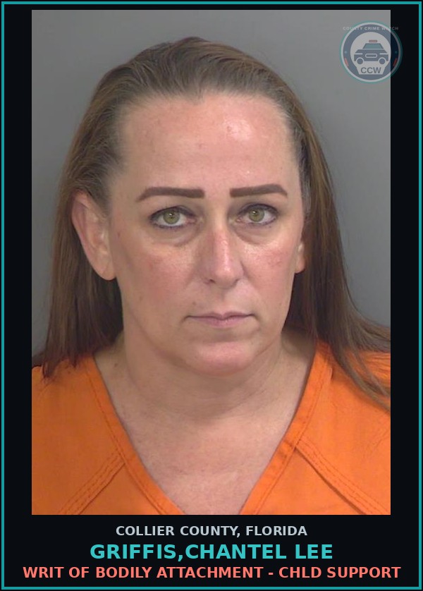 Booking mugshot of GRIFFIS,CHANTEL LEE in Collier County