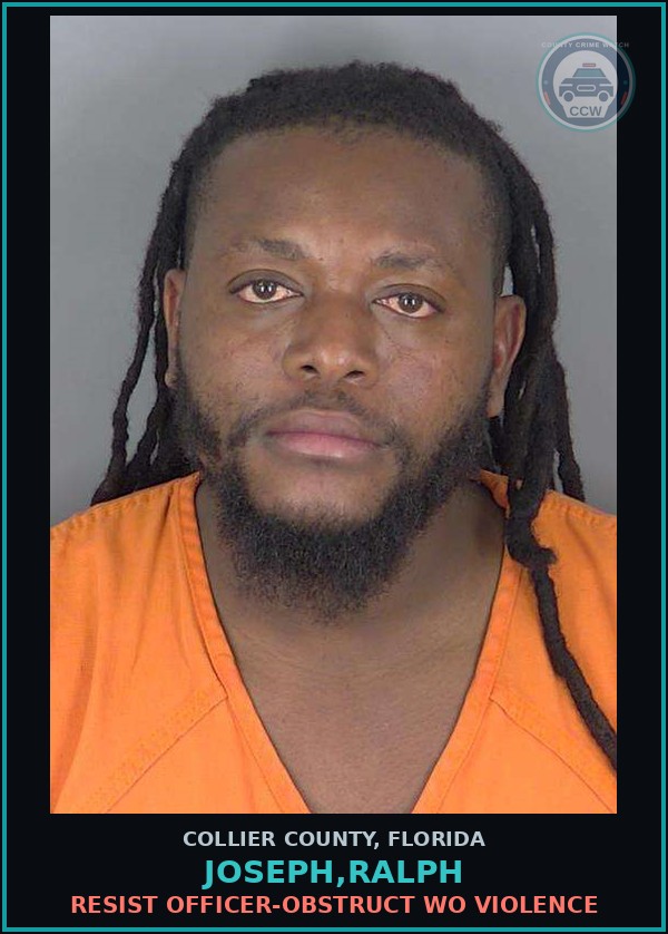 Booking mugshot of JOSEPH,RALPH in Collier County