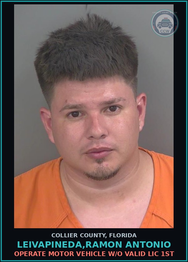 Booking mugshot of LEIVAPINEDA,RAMON ANTONIO in Collier County