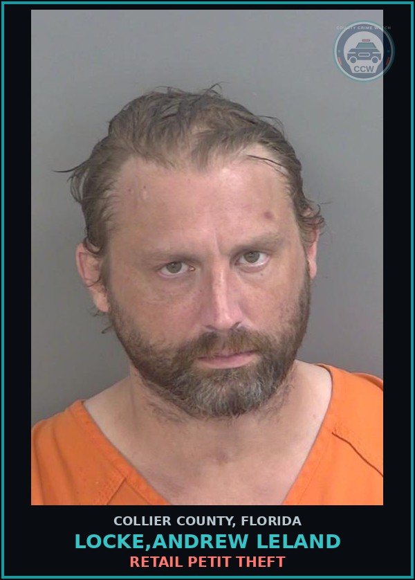Booking mugshot of LOCKE,ANDREW LELAND in Collier County