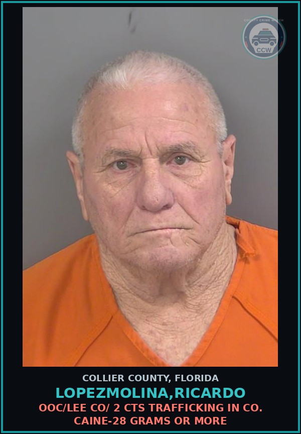 Booking mugshot of LOPEZMOLINA,RICARDO in Collier County