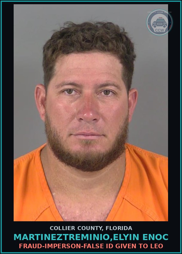 Booking mugshot of MARTINEZTREMINIO,ELYIN ENOC in Collier County
