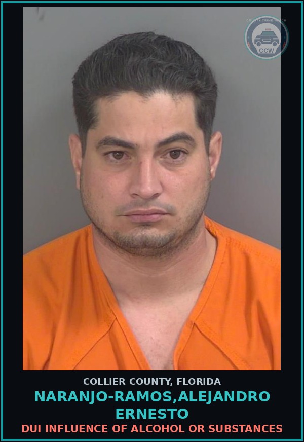 Booking mugshot of NARANJO-RAMOS,ALEJANDRO ERNESTO in Collier County