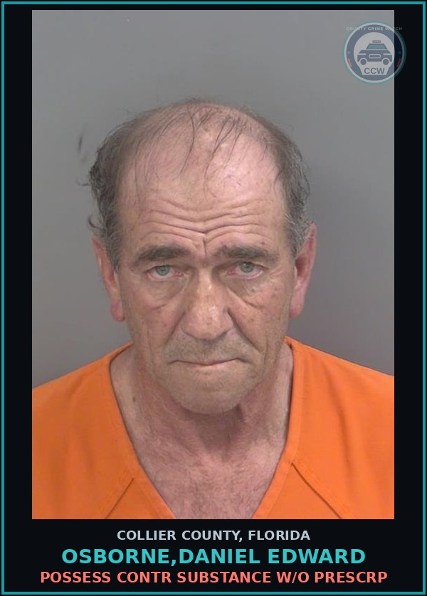 Booking mugshot of OSBORNE,DANIEL EDWARD in Collier County