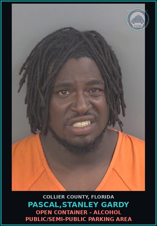 Booking mugshot of PASCAL,STANLEY GARDY in Collier County