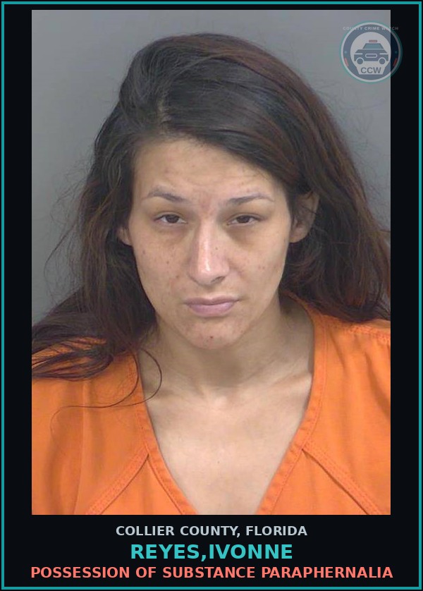 Booking mugshot of REYES,IVONNE in Collier County