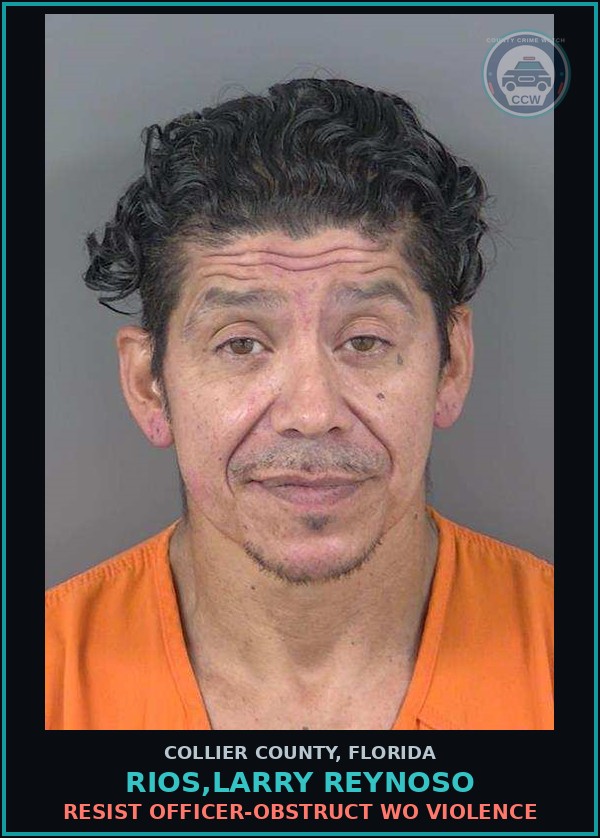 Booking mugshot of RIOS,LARRY REYNOSO in Collier County